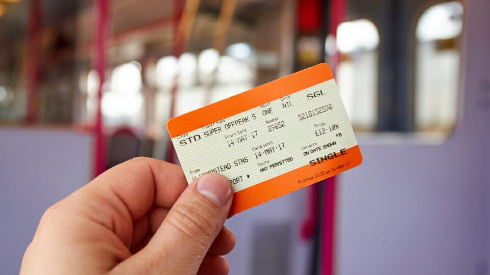 single standard train ticket uk
